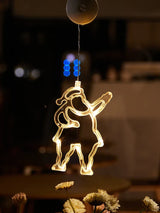 SantaGlow LED Fensterleuchte mit Saugnapf