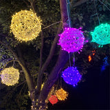 LED Rattan Ball Weihnachtslichterkette