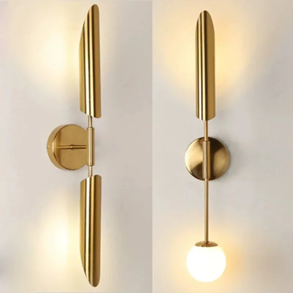 LustraVogue Aura – Moderne Luxus-Wandleuchte mit Glas-Schirm