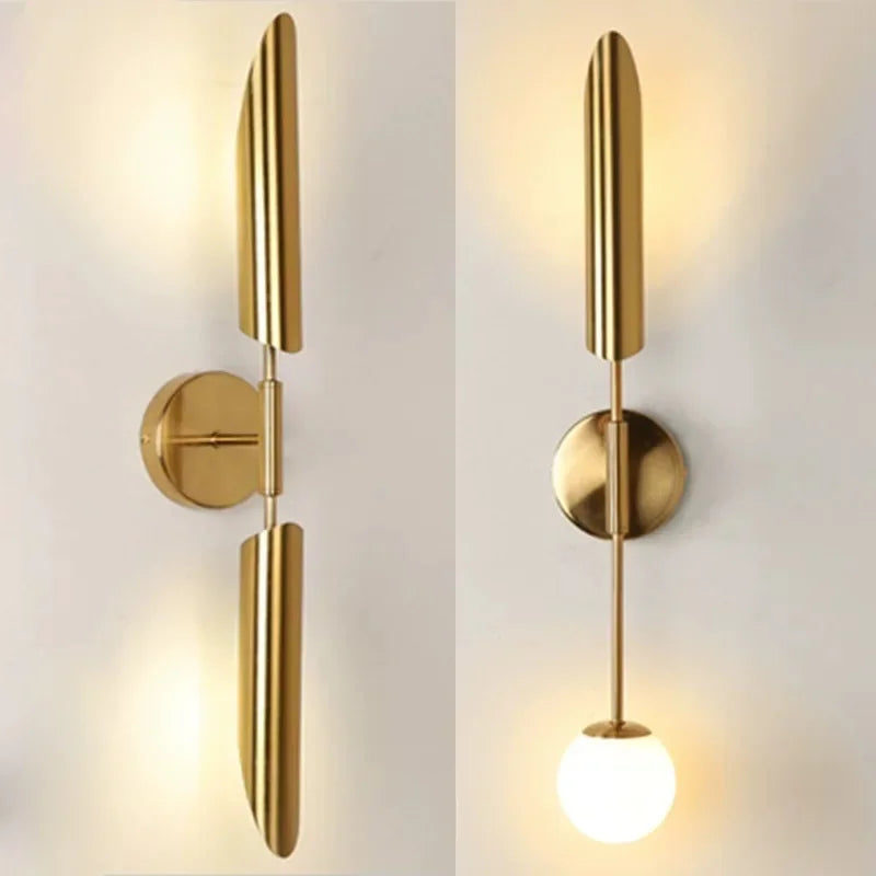 LustraVogue Aura – Moderne Luxus-Wandleuchte mit Glas-Schirm