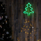 Magisches Weihnachts-Neonlicht – Rentier, Strumpf & Baum – LED