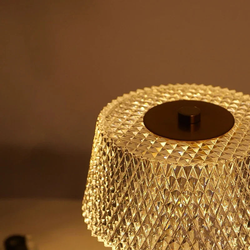 LumaGlow Touch – Wiederaufladbare Glas-LED-Nachtlampe-Leuchtezauber
