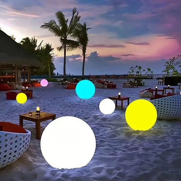 LUXARÉ GlowSphere RGB Gartenleuchte-Leuchtezauber
