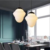 LUMORIA Mid-Century Art Deco Pendelleuchte – Vintage-Charme mit Milchglas-Leuchtezauber