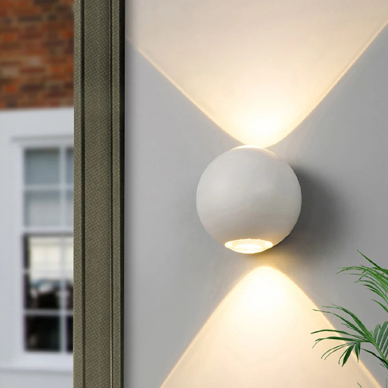 Kugelform Aluminium Wandleuchte-Leuchtezauber