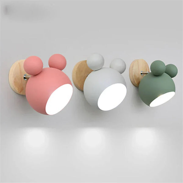 Nordic Mickey Wandlamp – Designlamp voor Slaapkamer, Hal & Kinderkamer-Leuchtezauber