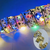 LumiRibbon Goldene Weihnachtsband LED Lichterkette – 2M/5M/10M