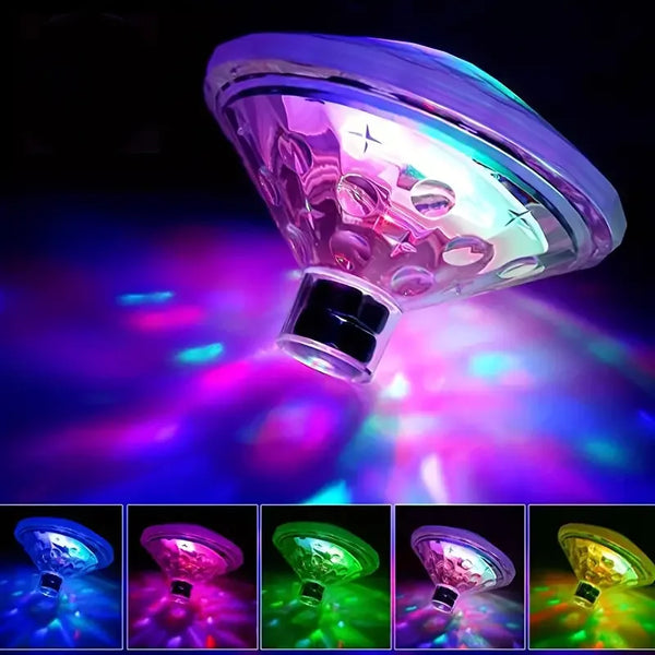 AQUAGLOW RGB Schwimmende Disco Lampe-Leuchtezauber