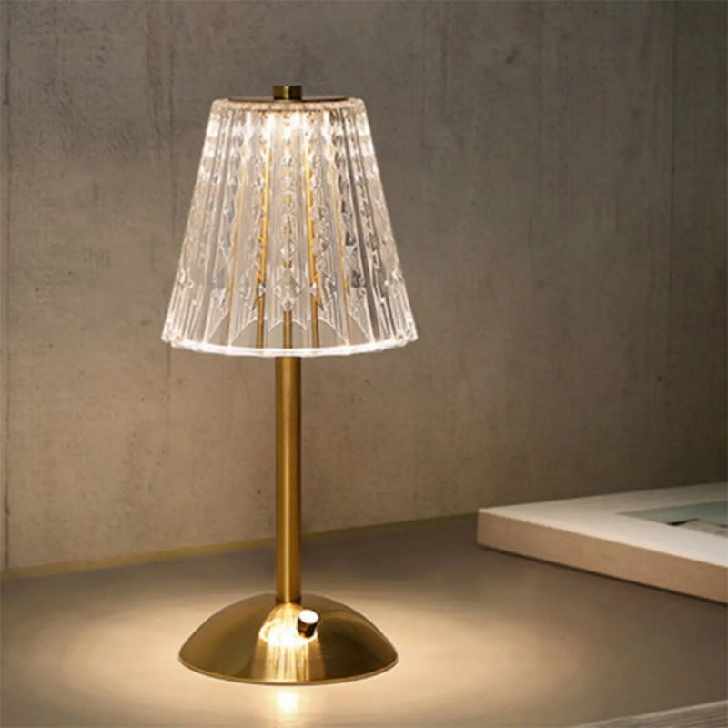 Aurora CrystalTouch – Klassische Kristall-LED-Tischlampe mit Touchbedienung-Leuchtezauber