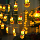 LumiJoy Weihnachts LED Lichterkette – Tannenbaum, Schneemann & Weihnachtsmann