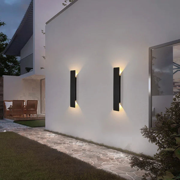 Triglow – Wasserdichte moderne LED-Wandleuchte für den Außenbereich-Leuchtezauber