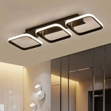 Nordic Luxe LED Deckenleuchte – Dimmbarer Kronleuchter in Quadrat- & Rundform-Leuchtezauber