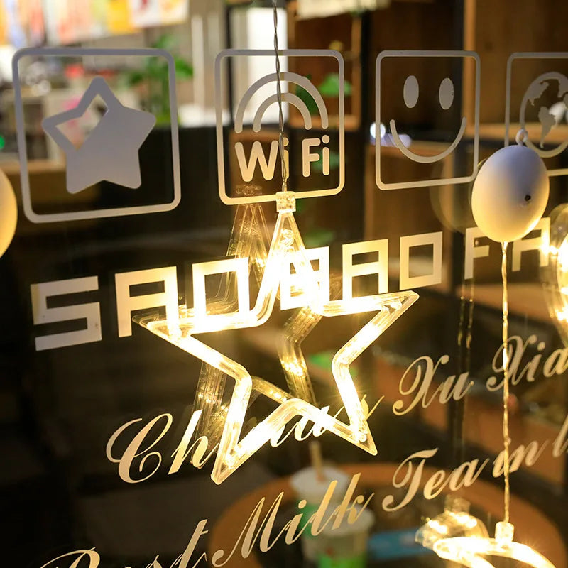 SantaGlow LED Fensterleuchte mit Saugnapf