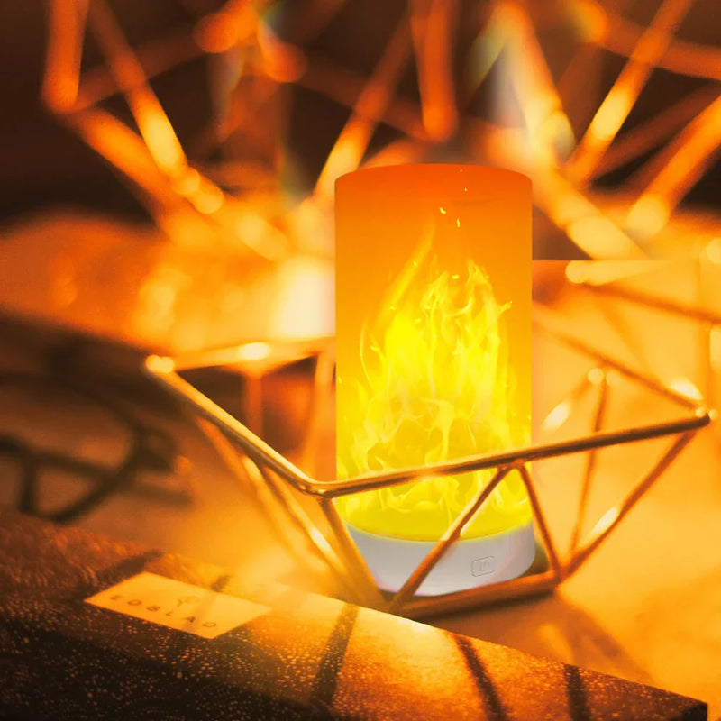 FLAMO USB Wiederaufladbare LED Flammenlampe-Leuchtezauber