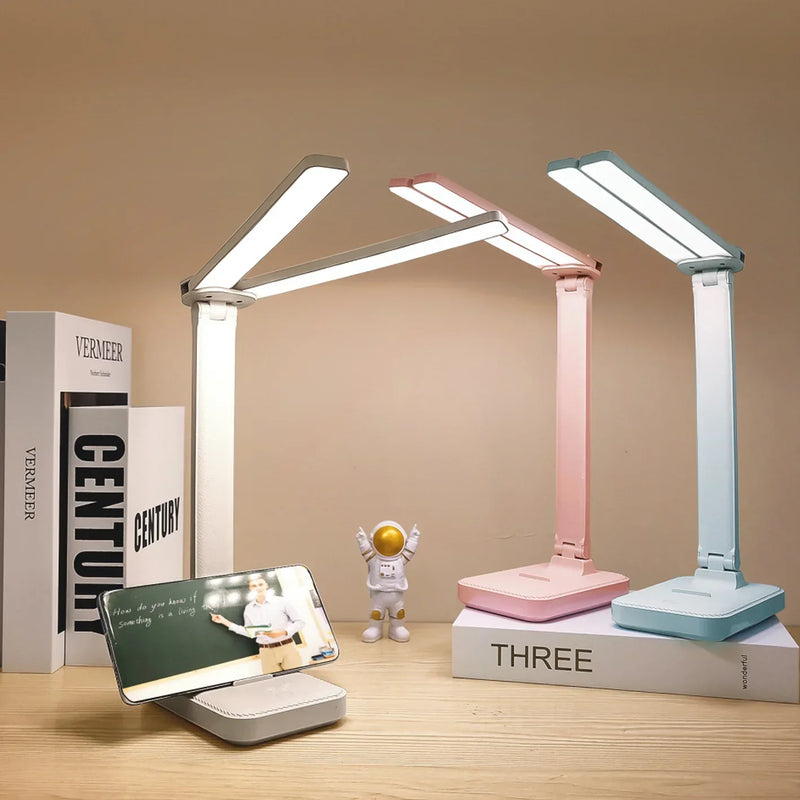 LumoFlex – Wiederaufladbare Faltbare LED-Schreibtischlampe mit Touch-Steuerung & Augenschutz-Leuchtezauber