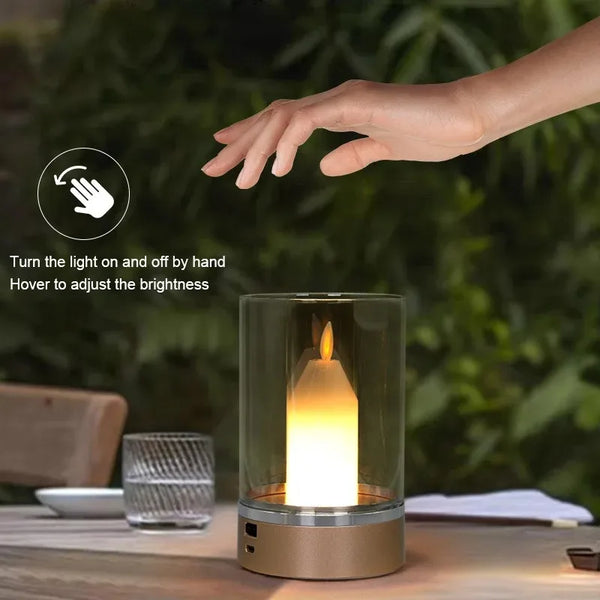 LUMAFLAME Touch LED Kaarslamp-Leuchtezauber