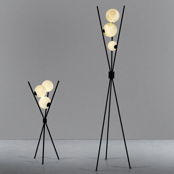 LunaGlow 3D Mond Stehlampe – Moderne LED Tripod Lampe für Wohnzimmer, Schlafzimmer & Büro-Leuchtezauber