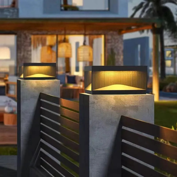 LuxoBox LED Garten-Pfeilerleuchte-Leuchtezauber