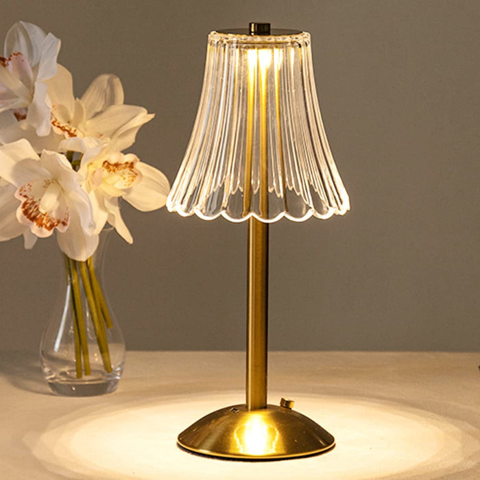Classic Gold Kristall Tischlampe-Leuchtezauber