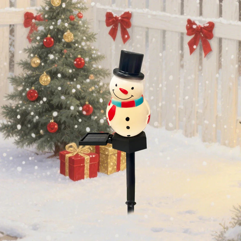 SnowGlow Weihnachts Schneemann Solar LED Wegeleuchten
