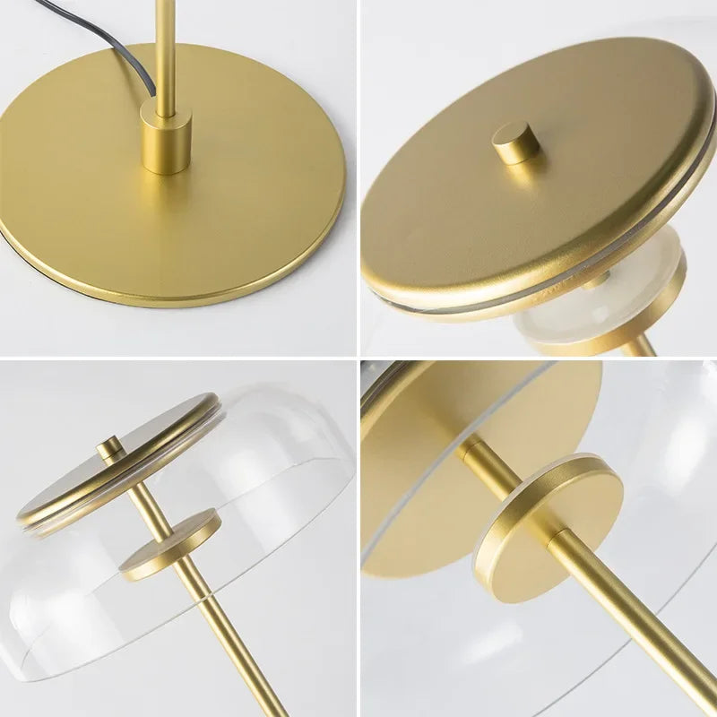 Aurélo – Designer Tischlampe aus Glas mit LED & Postmodernem Stil-Leuchtezauber