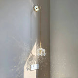 Französische Retro Glas Pendelleuchte