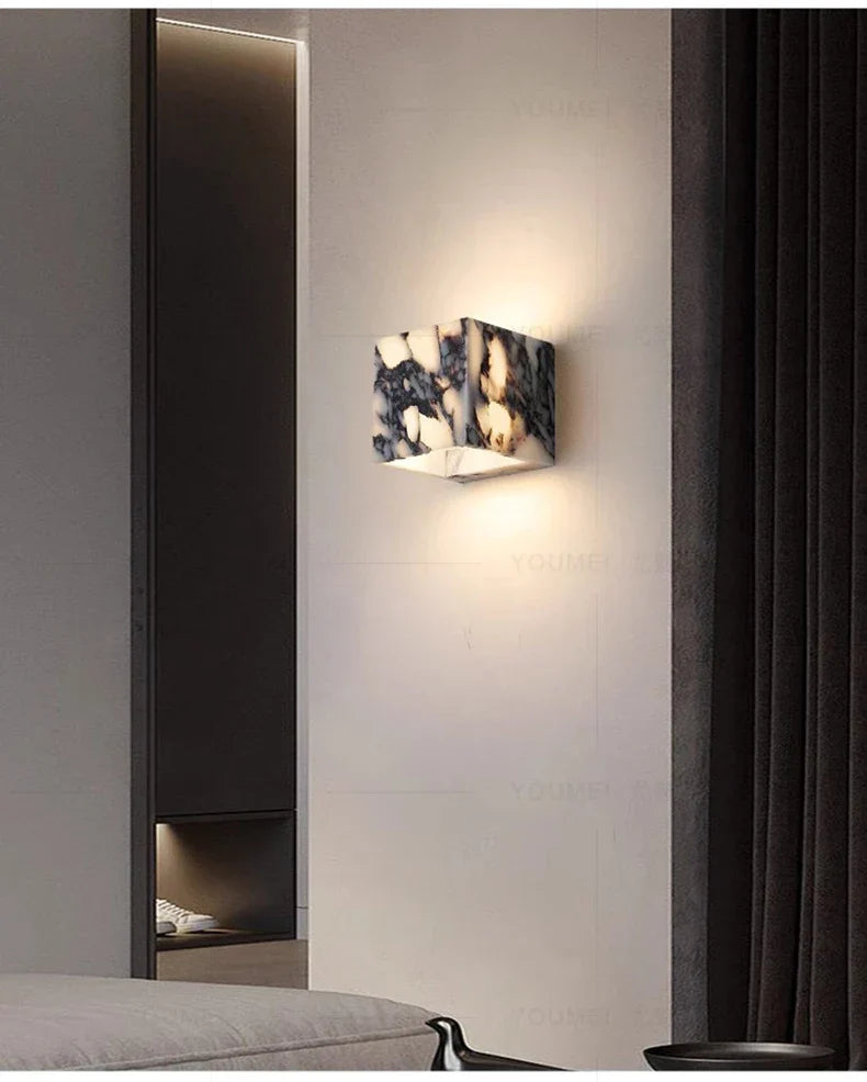LUMARIS MarbleGlow LED Wandleuchte-Leuchtezauber