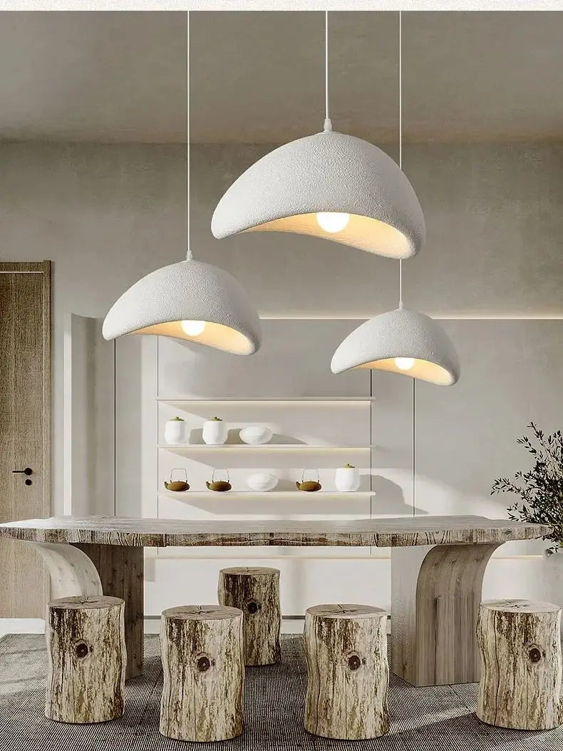 WabiGlow – Moderne LED Pendelleuchte im Wabi-Sabi-Stil für Wohnzimmer, Schlafzimmer & Esszimmer-Leuchtezauber