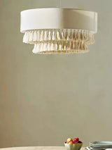 SabiGlow – Boho Wabi Sabi Stoff-Hängelampe-Leuchtezauber