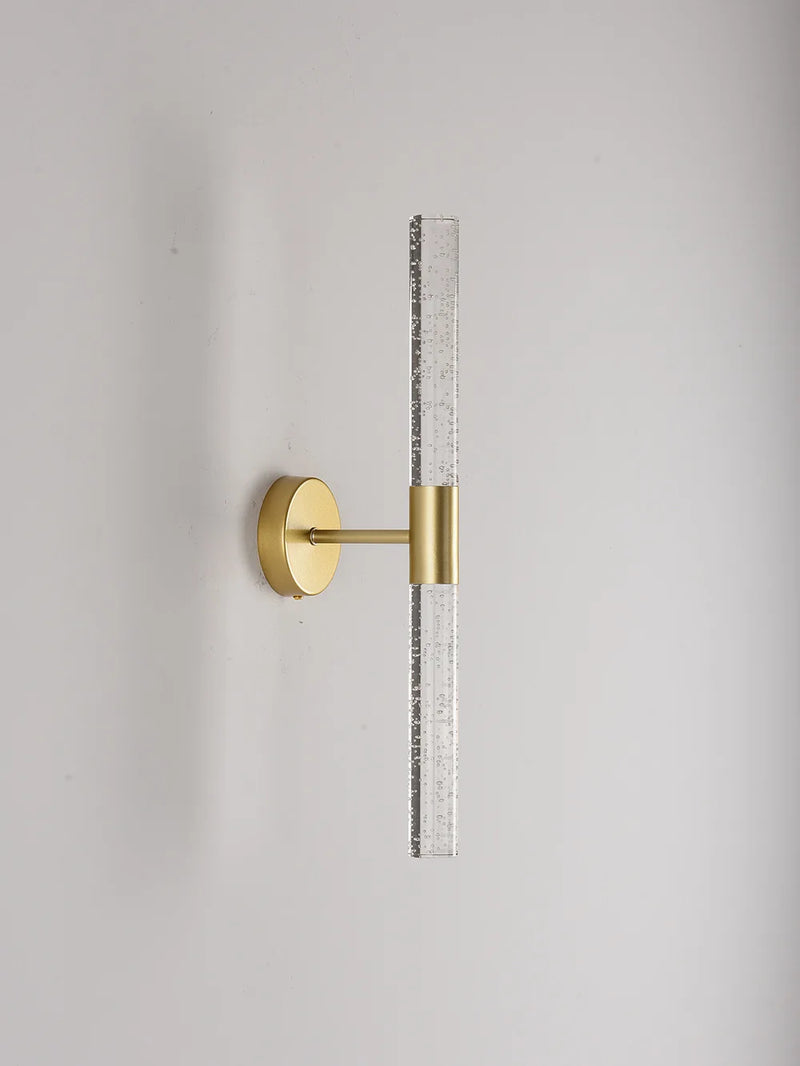 LumiGlas – Luxuriöse LED-Wandleuchte mit Kristall-Bubble-Stab-Leuchtezauber