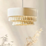 SabiGlow – Boho Wabi Sabi Stoff-Hängelampe-Leuchtezauber
