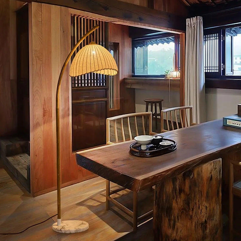 ZenGlow Wabi-Sabi LED Stehlampe – Nordisches & Japanisches Design für eine Ruhige Atmosphäre-Leuchtezauber