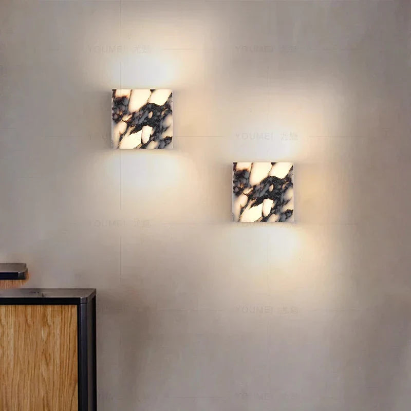 LUMARIS MarbleGlow LED Wandleuchte-Leuchtezauber