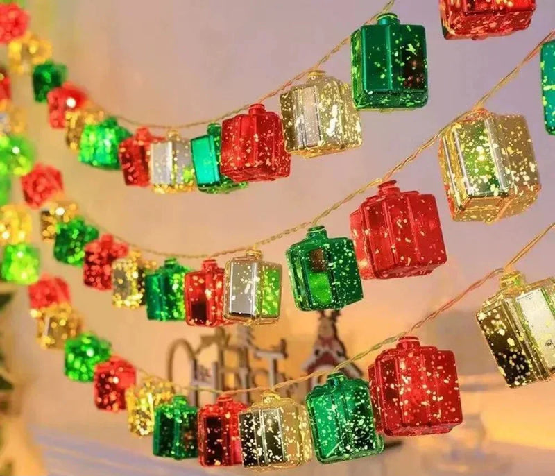 Weihnachtslichter mit Batteriekasten