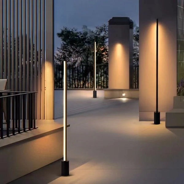LumiStelo – Moderne LED Garten-Sockellampe-Leuchtezauber