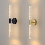 LumiGlas – Luxuriöse LED-Wandleuchte mit Kristall-Bubble-Stab-Leuchtezauber