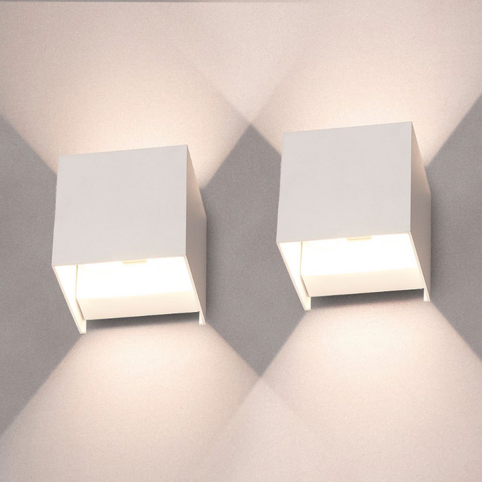 Würfellichter | LED-Wandlampen | 2 Stück-Leuchtezauber