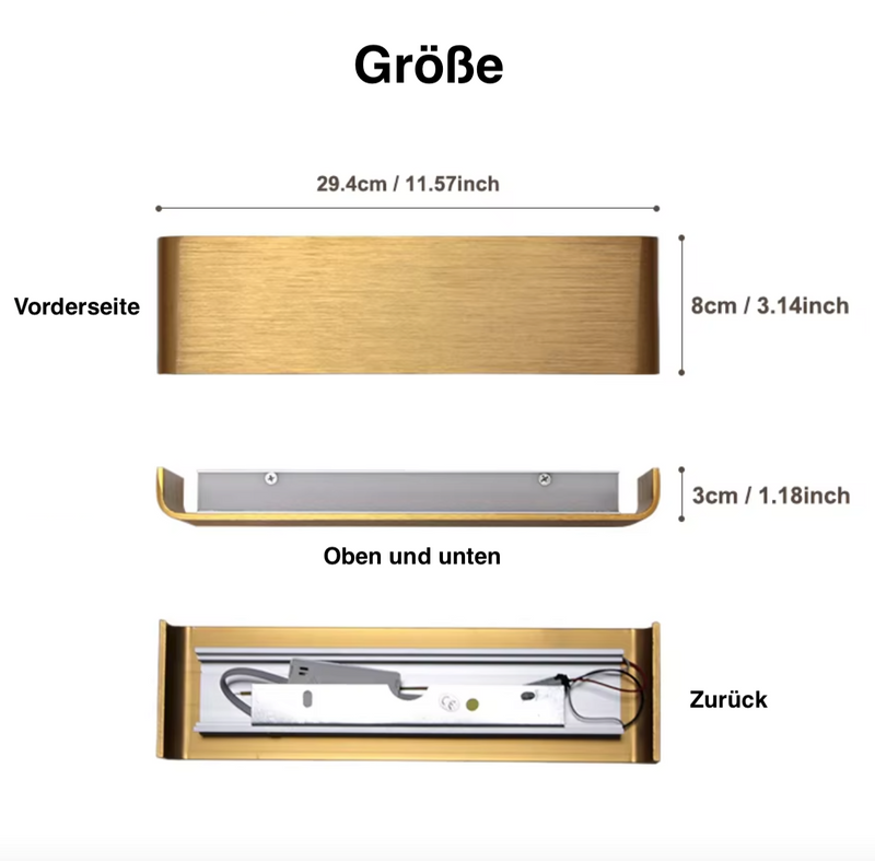 Lumea DualGlow Wandleuchte – Stilvolle LED-Beleuchtung für ein Modernes Ambiente-Leuchtezauber