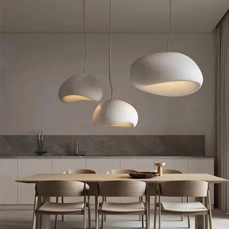 WabiGlow – Moderne LED Pendelleuchte im Wabi-Sabi-Stil für Wohnzimmer, Schlafzimmer & Esszimmer-Leuchtezauber