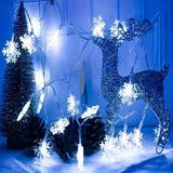FrostLume LED Schneeflocken-Lichterkette