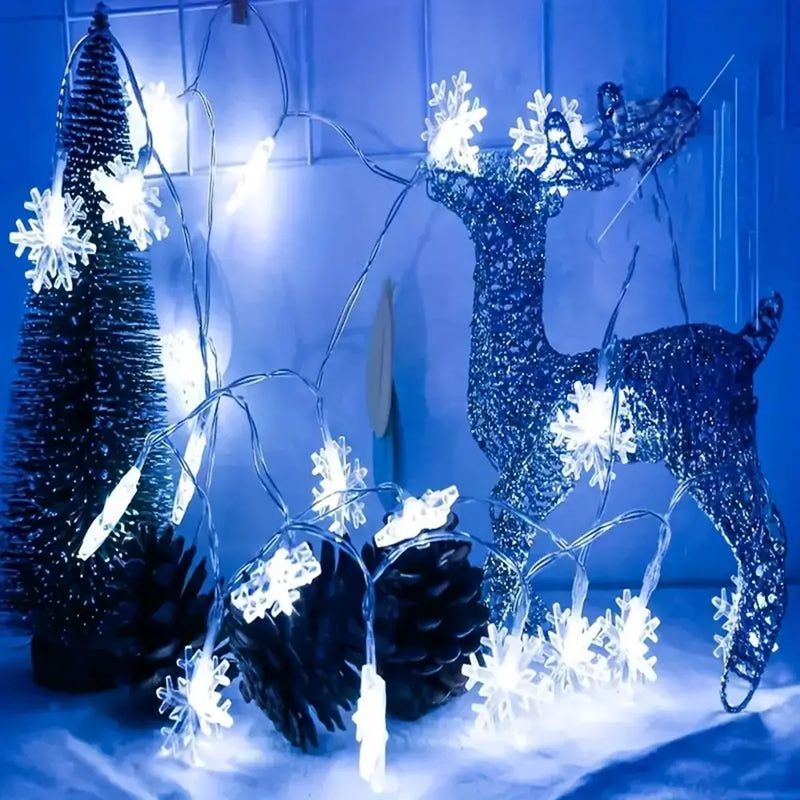 FrostLume LED Schneeflocken-Lichterkette