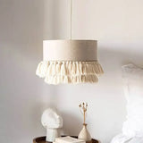 SabiGlow – Boho Wabi Sabi Stoff-Hängelampe-Leuchtezauber