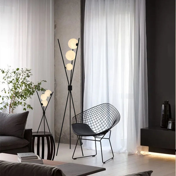LunaGlow 3D Mond Stehlampe – Moderne LED Tripod Lampe für Wohnzimmer, Schlafzimmer & Büro-Leuchtezauber