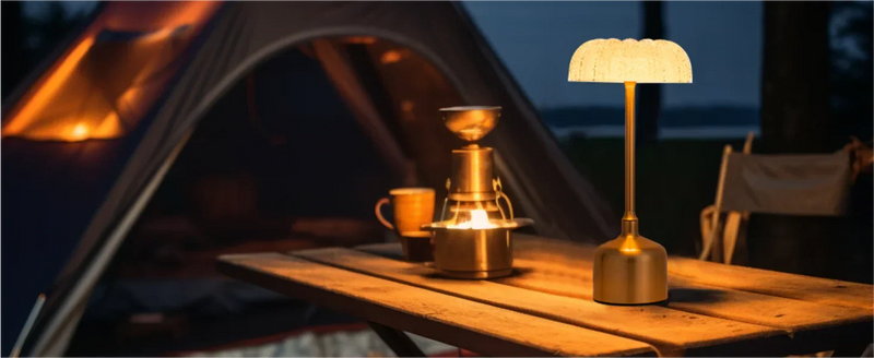 LumiVintage 3000 – Retro LED Tischlampe mit Touch-Dimmung und 3000mAh Akku-Leuchtezauber
