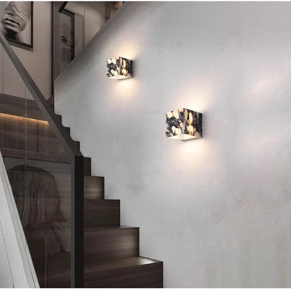 LUMARIS MarbleGlow LED Wandleuchte-Leuchtezauber