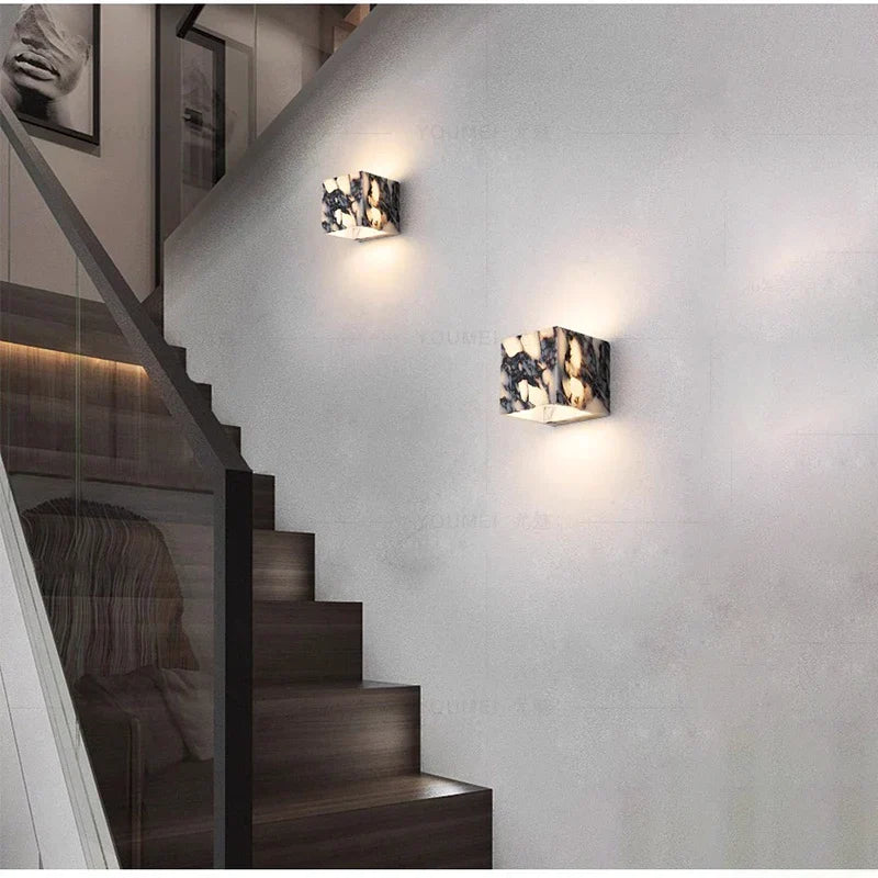 LUMARIS MarbleGlow LED Wandleuchte-Leuchtezauber