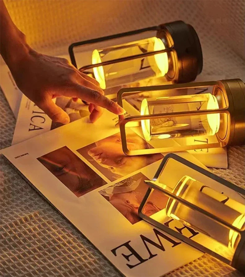 LumiCrystal Touch LED Kristall Tischlampe-Leuchtezauber