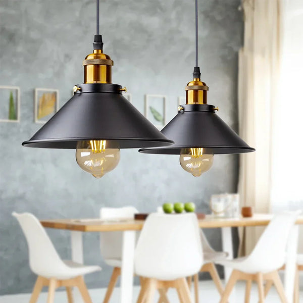 IronGlow Vintage LED Pendelleuchte – Retro Loftlampe für Küche & Esszimmer-Leuchtezauber