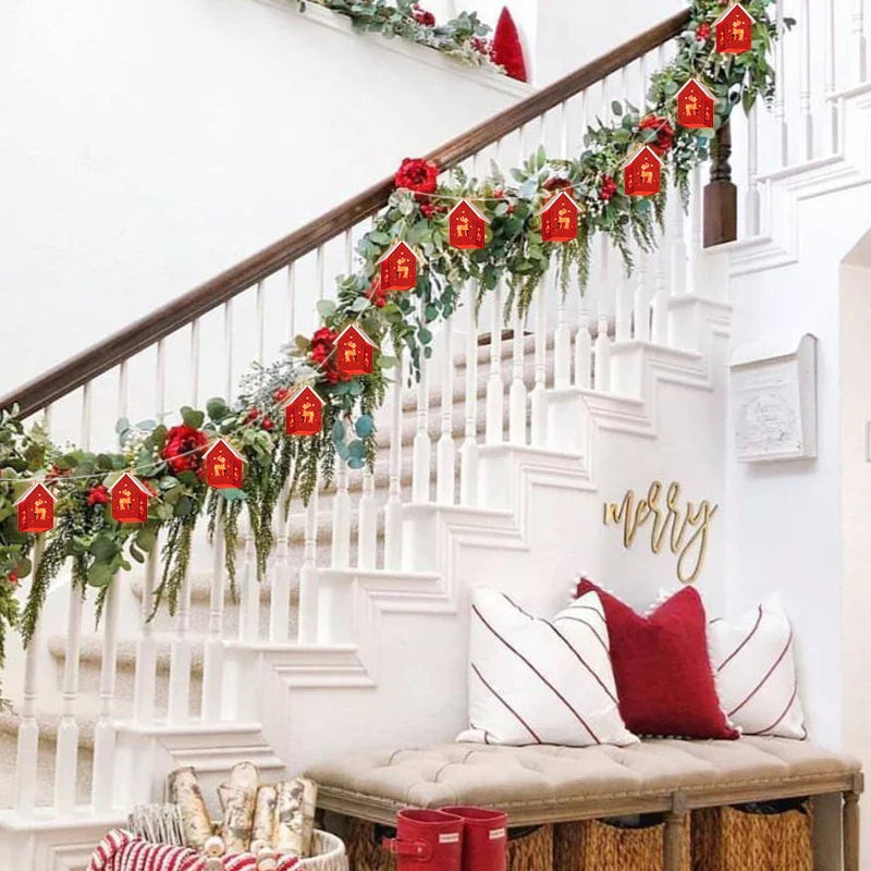 NordiHaus Houten Kersthuis LED Lichtslinger