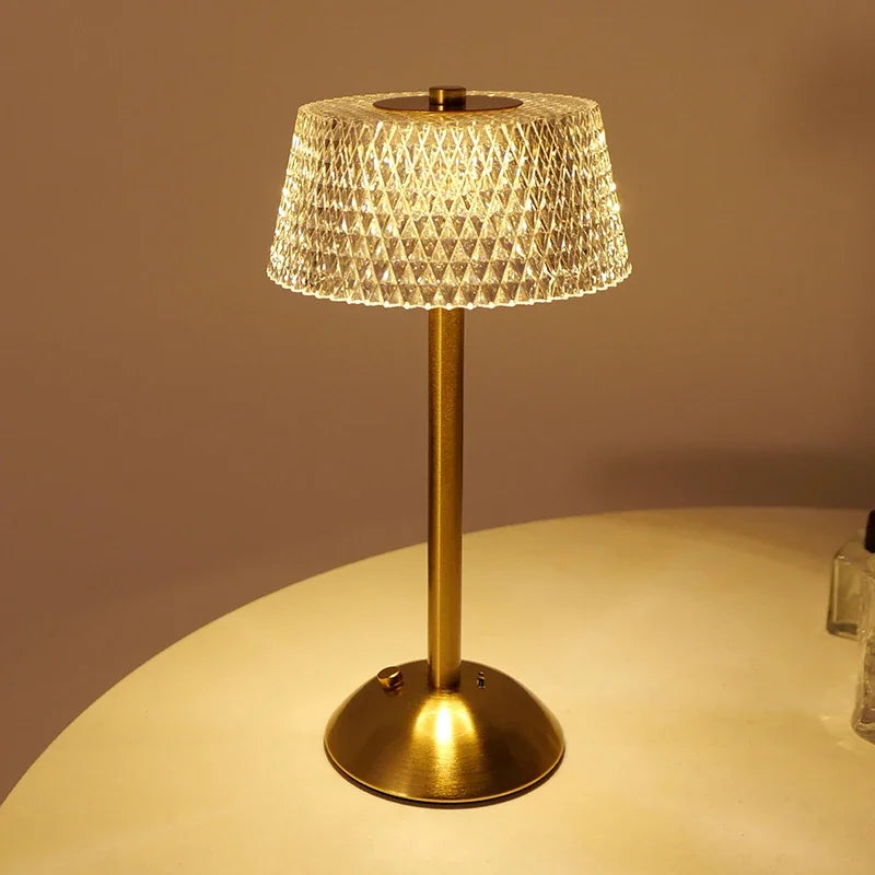 LumaGlow Touch – Wiederaufladbare Glas-LED-Nachtlampe-Leuchtezauber